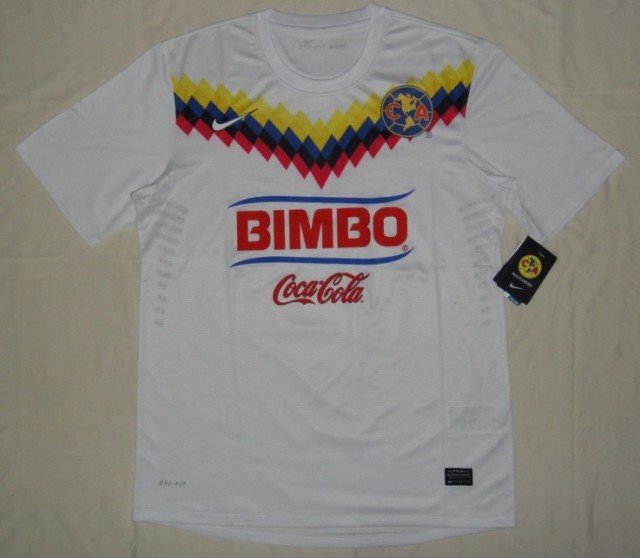 13/14 Club America Aguilas Away White Soccer Jersey Shirt - Click Image to Close